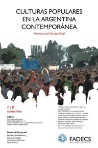 Curso "Culturas populares en la Argentina Contemporánea"
